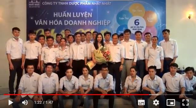 Giải ba 
Họ tên: Huỳnh Ngọc Quý - HCQT, Nhà máy
Mã clip: MV001
Lời bình: Nét đẹp văn hóa Nhất Nhất